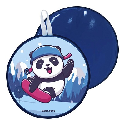 21411 Сани-ледянка c принтом «Панда на сноуборде»