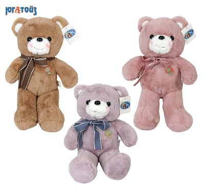 D36775 игрушка мягконабивная «Медведь с бантиком»  
