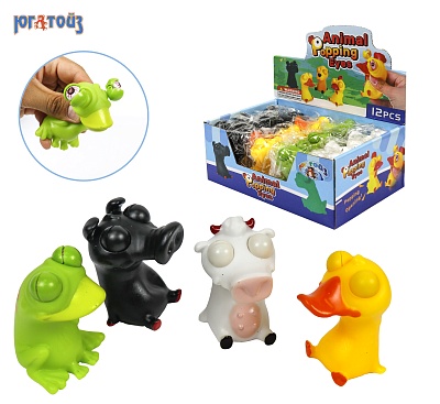B34306 игрушка-антистресс &quot;Утка, свинка, лягушка, корова&quot;